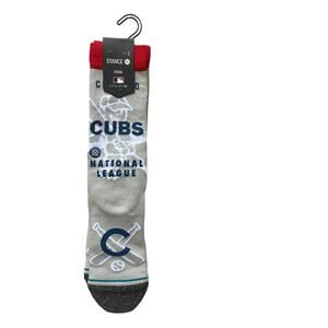 NEW Stance x MLB Chicago Cubs Hey Batter Casual Crew Socks Mens Large 9-13